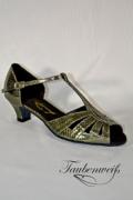 Lateinschuh TW0004LA - Damen Latein Tanzschuh elegant Schlangenoptik T-Steg 2