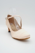 Tanzschuhe D0002ST - Damen Standard Tanzschuh Pumps Tango elegant Satin Ristriemchen 2