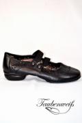 Dance Sneaker TW0008DS - Echtleder flexible Sohle Schwarz atmungsaktiv 1