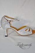 Lateinschuh TW0011LA - Damen Latein Tanzschuh Salsa elegant sexy Glitter funkelnd 1