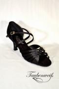 Lateinschuh TW0022LA - Damen Latein Tanzschuh Salsa Satin Kreuzristriemchen 2