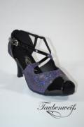 Lateinschuh TW0058LA - Damen Latein Tanzschuh Pumps Kreuzristriemchen multicolor 2