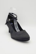 Tanzschuhe D0001ST - Damen Standard Tanzschuh Pumps Tango elegant Satin Fersenriemchen 2