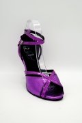 Tanzschuhe D0020LA - Riemchensandalette brombeerviolett Salsa Lateintanz Fesselriemchen 2