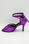 Tanzschuhe D0020LA - Riemchensandalette brombeerviolett Salsa Lateintanz Fesselriemchen 3