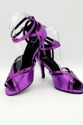 Tanzschuhe D0020LA - Riemchensandalette brombeerviolett Salsa Lateintanz Fesselriemchen 4