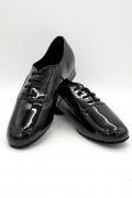 Tanzschuhe H0001ST - Eleganter Herren Standard Tanzschuh in schwarzem Lack 4