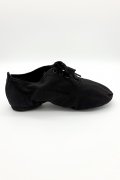 Tanzschuhe TW0001MJ - Jazz und Modern Tanzschuhe schwarz Leinen Ballett dreifach geteilte Sohle schwarz Damen und Herren 1