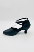 Tanzschuhe D0031LA - Damen Latein Tanzschuh Pumps Echtleder Tango elegant Kreuzristriemchen 3