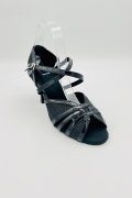 Tanzschuhe D0035LA - Damen Latein Tanzschuhe elegant schwarz Lackleder Fesselriemchen 2