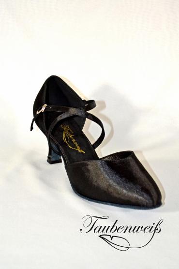 Lateinschuh TW0008LA - Damen Latein Tanzschuh Pumps Tango Satin Kreuzristriemchen 2