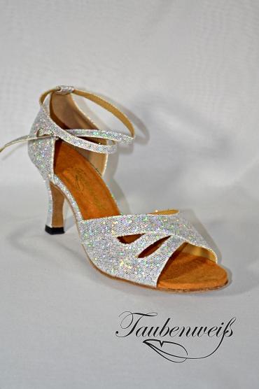 Lateinschuh TW0011LA - Damen Latein Tanzschuh Salsa elegant sexy Glitter funkelnd 2