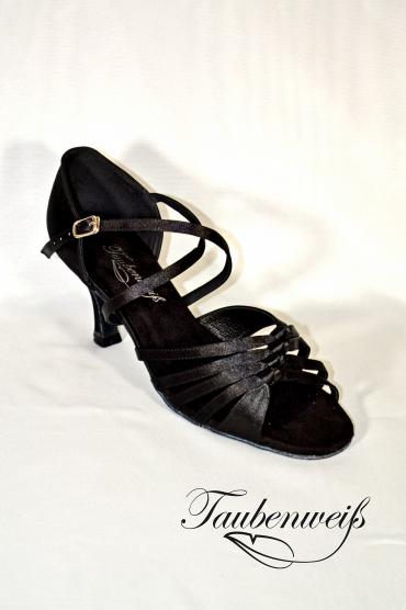 Lateinschuh TW0022LA - Damen Latein Tanzschuh Salsa Satin Kreuzristriemchen 2