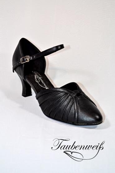 Lateinschuh TW0038LA - Damen Latein Tanzschuh Pumps Tango schwarz Fersenriemchen 2