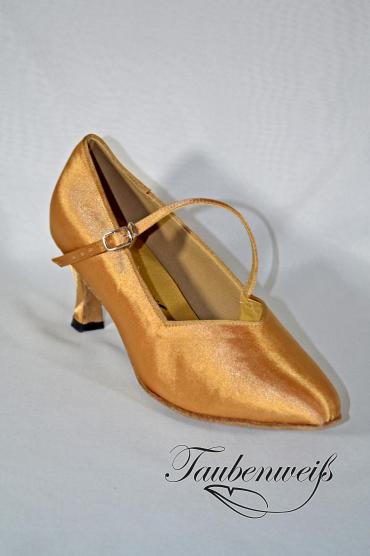 Standardschuh TW0001ST - Damen Standard Tanzschuh Pumps Tango elegant Satin Ristriemchen 2