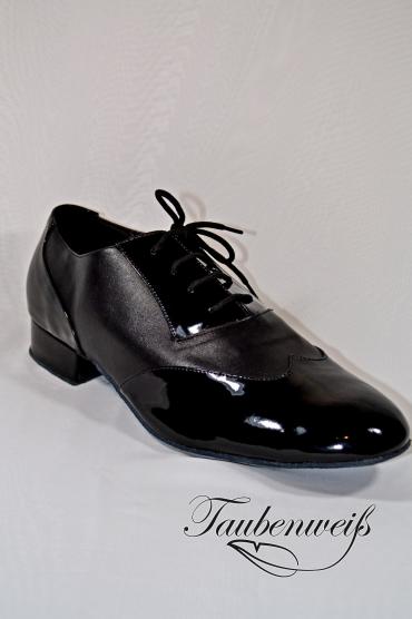 Standardschuh TW0005HS - Eleganter Herren Standard Tanzschuh in schwarz Lack 2