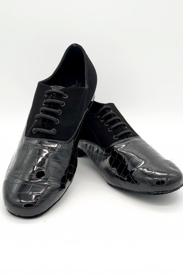 Tanzschuhe H0004ST - Eleganter Herren Standard Tanzschuh Kunstleder Kroko-Look 4