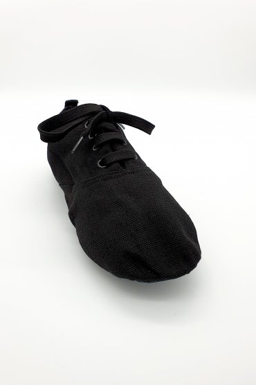 Tanzschuhe TW0001MJ - Jazz und Modern Tanzschuhe schwarz Leinen Ballett dreifach geteilte Sohle schwarz Damen und Herren 2