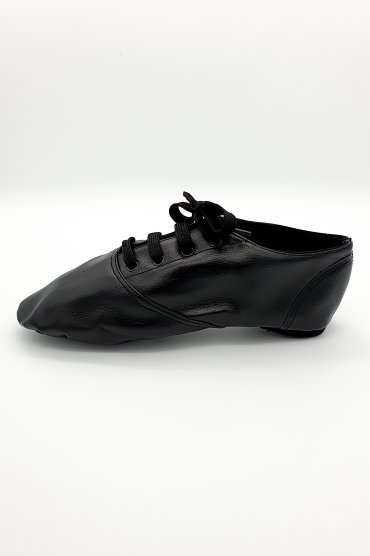 Tanzschuhe TW0002MJ - Jazz und Modern Tanzschuhe schwarz Kunstleder Ballett dreifach geteilte Sohle schwarz Damen und Herren 3