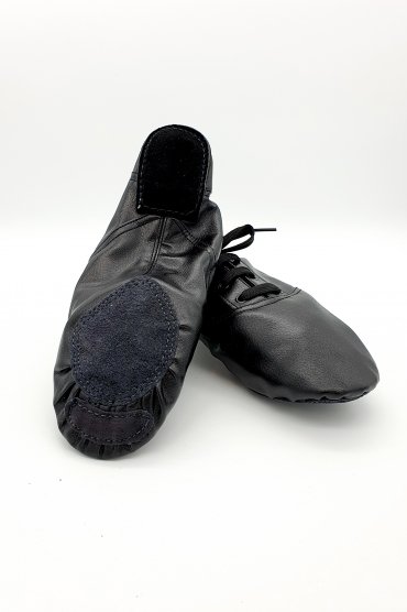 Tanzschuhe TW0002MJ - Jazz und Modern Tanzschuhe schwarz Kunstleder Ballett dreifach geteilte Sohle schwarz Damen und Herren 4