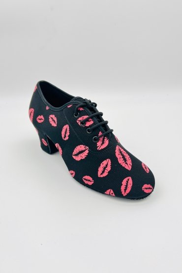 Trainerschuhe TW0002TR - Trainerschuhe für Damen Übungsschuhe geteilte Sohle Textil flexibel schwarz Kussdesign 2