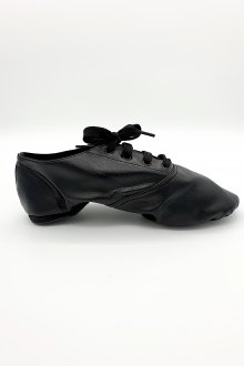 Tanzschuhe TW0002MJ - Jazz und Modern Tanzschuhe schwarz Kunstleder Ballett dreifach geteilte Sohle schwarz Damen und Herren